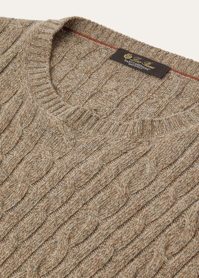 BABY CASH LIGHT TRECCIA CREWNECK SWEATER GG 12