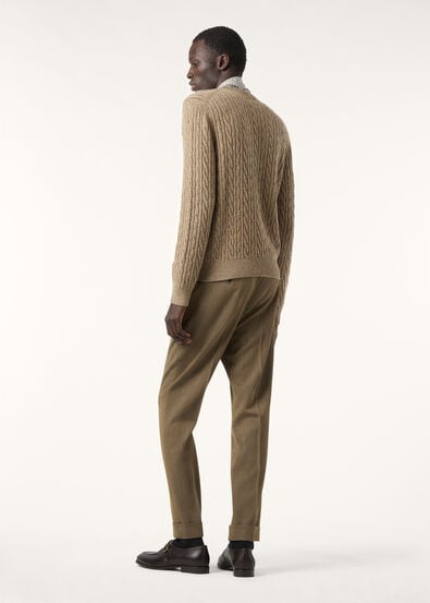 BABY CASH LIGHT TRECCIA CREWNECK SWEATER GG 12