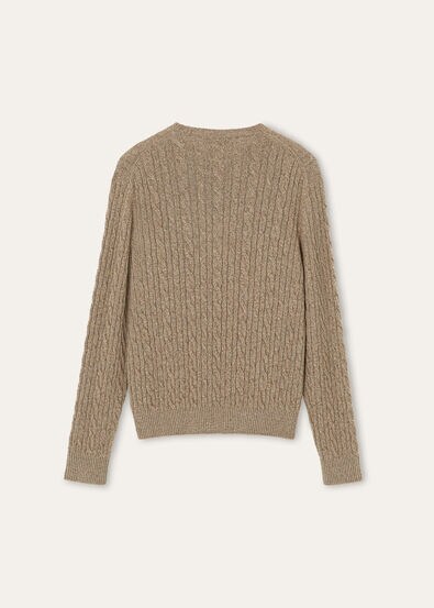 BABY CASH LIGHT TRECCIA CREWNECK SWEATER GG 12