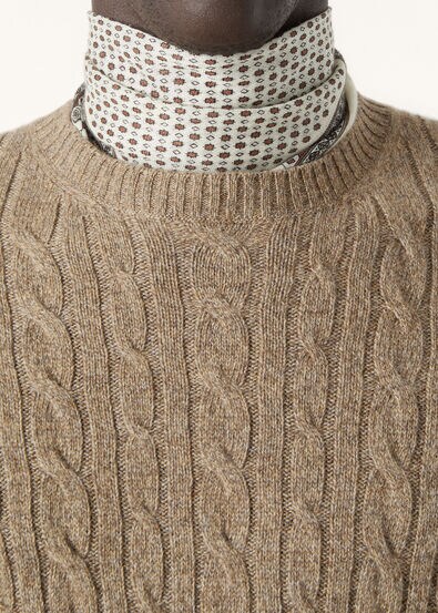 BABY CASH LIGHT TRECCIA CREWNECK SWEATER GG 12