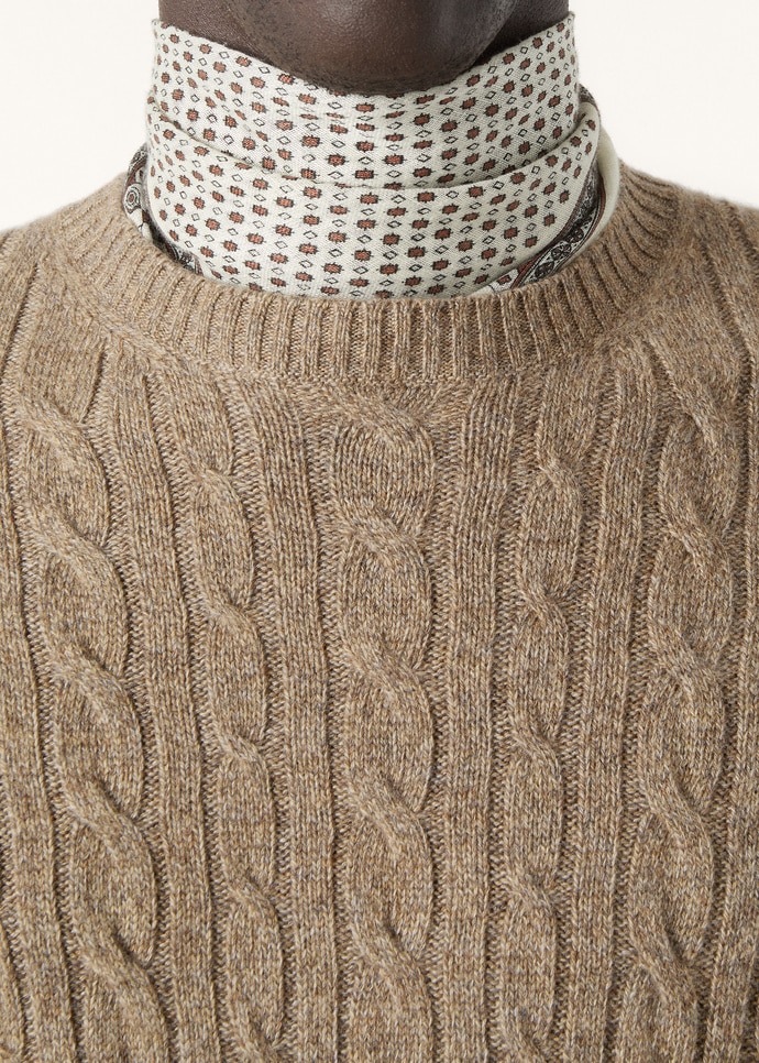 BABY CASH LIGHT TRECCIA CREWNECK SWEATER GG 12_FAO5736_J1YF_2