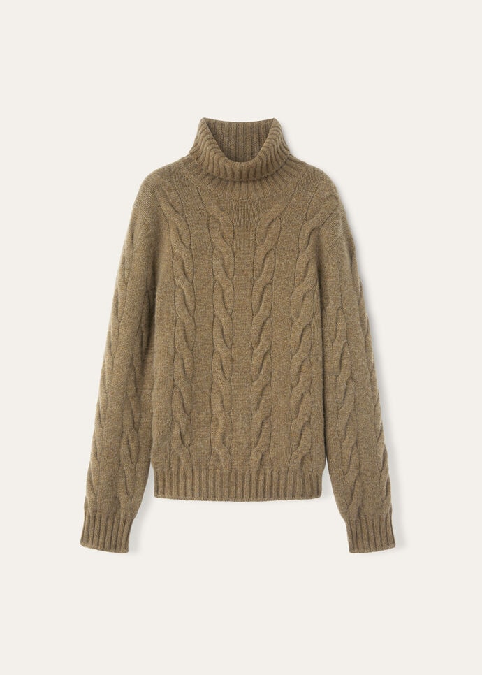 NAPIER TURTLENECK SWEATER BABY COARSEHAIR GG 5