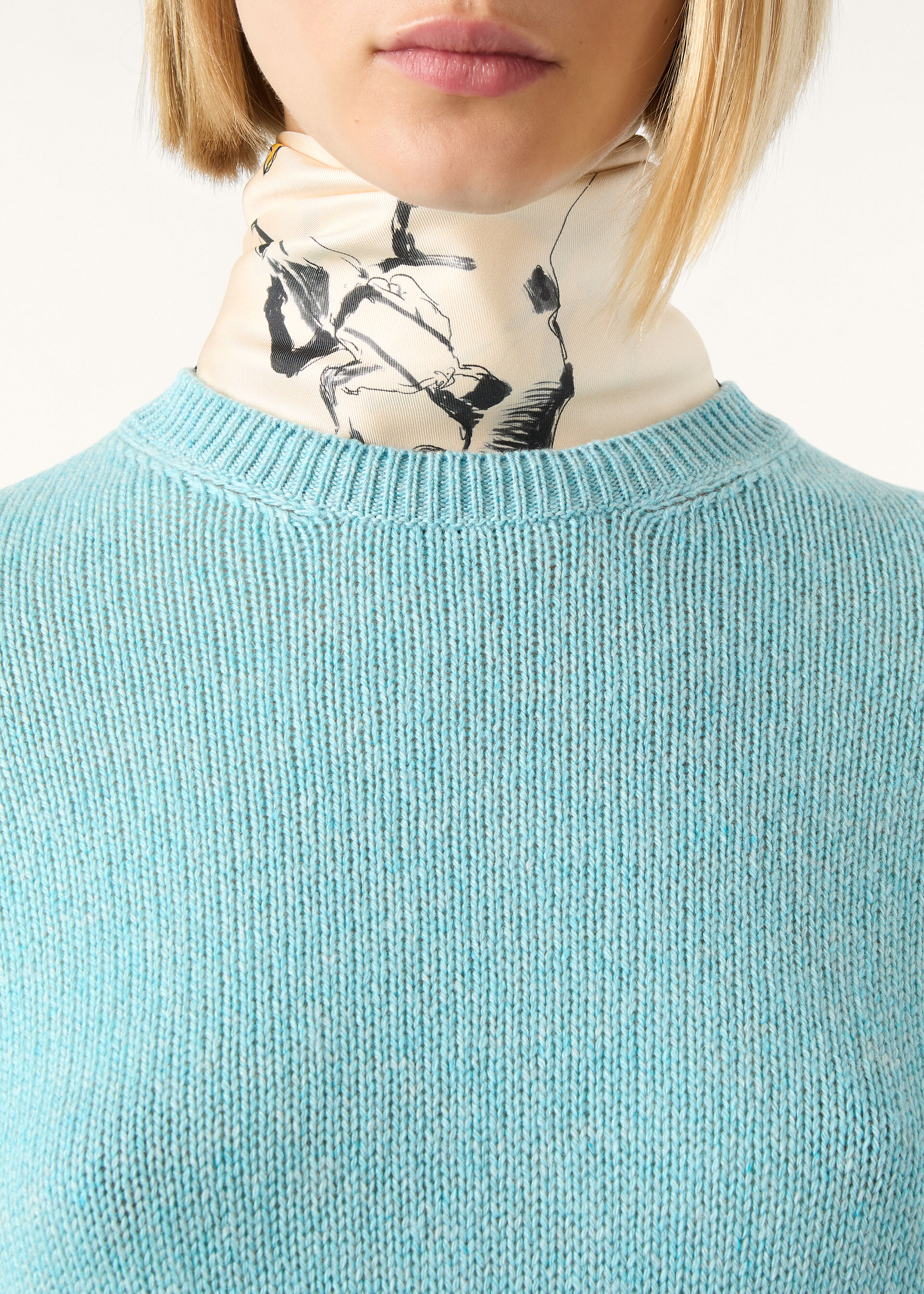 FOBELLO CREWNECK SWEATER BABY CASH GG 8