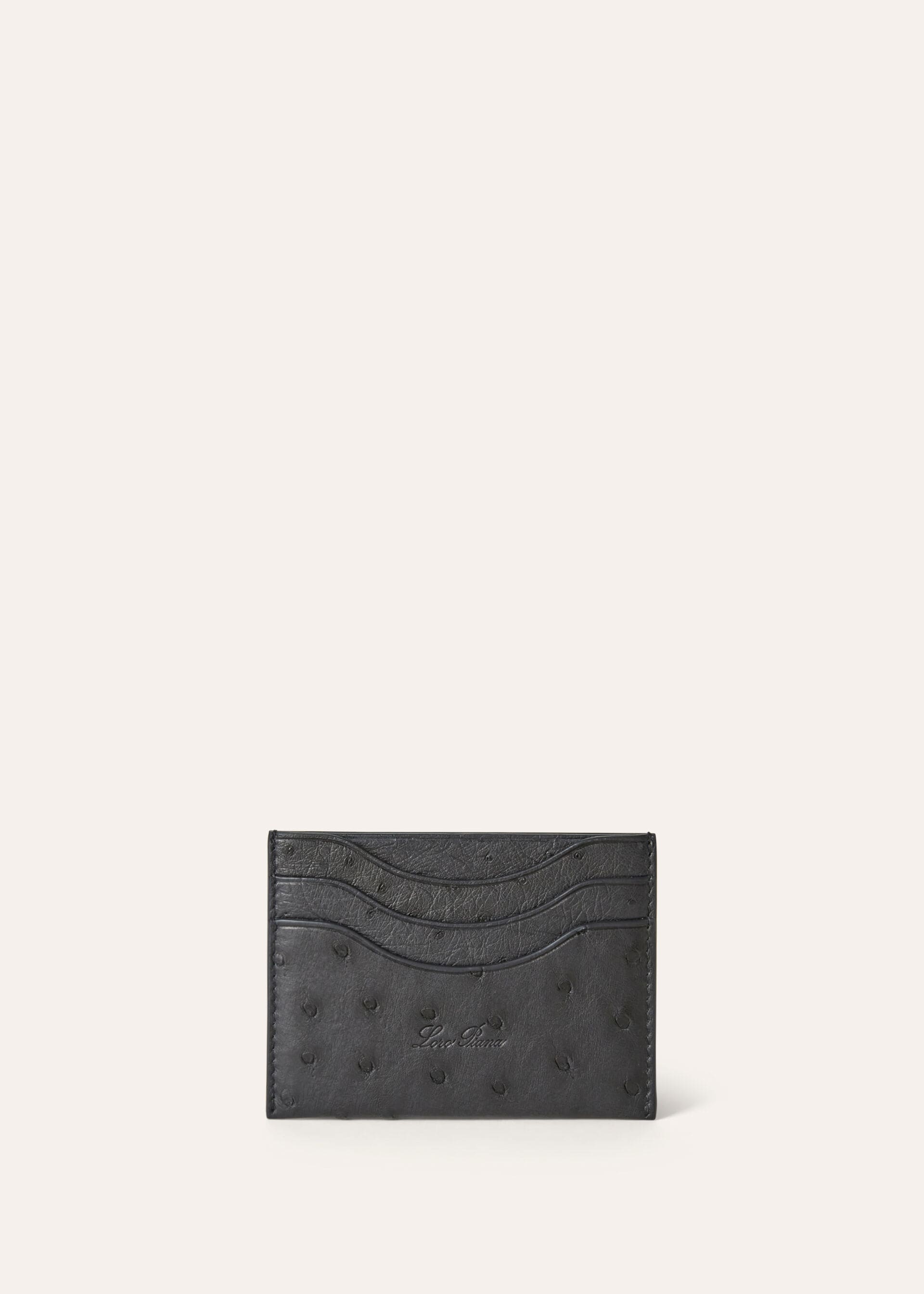 EXTRA CARDHOLDER OSTRICH SADDLE