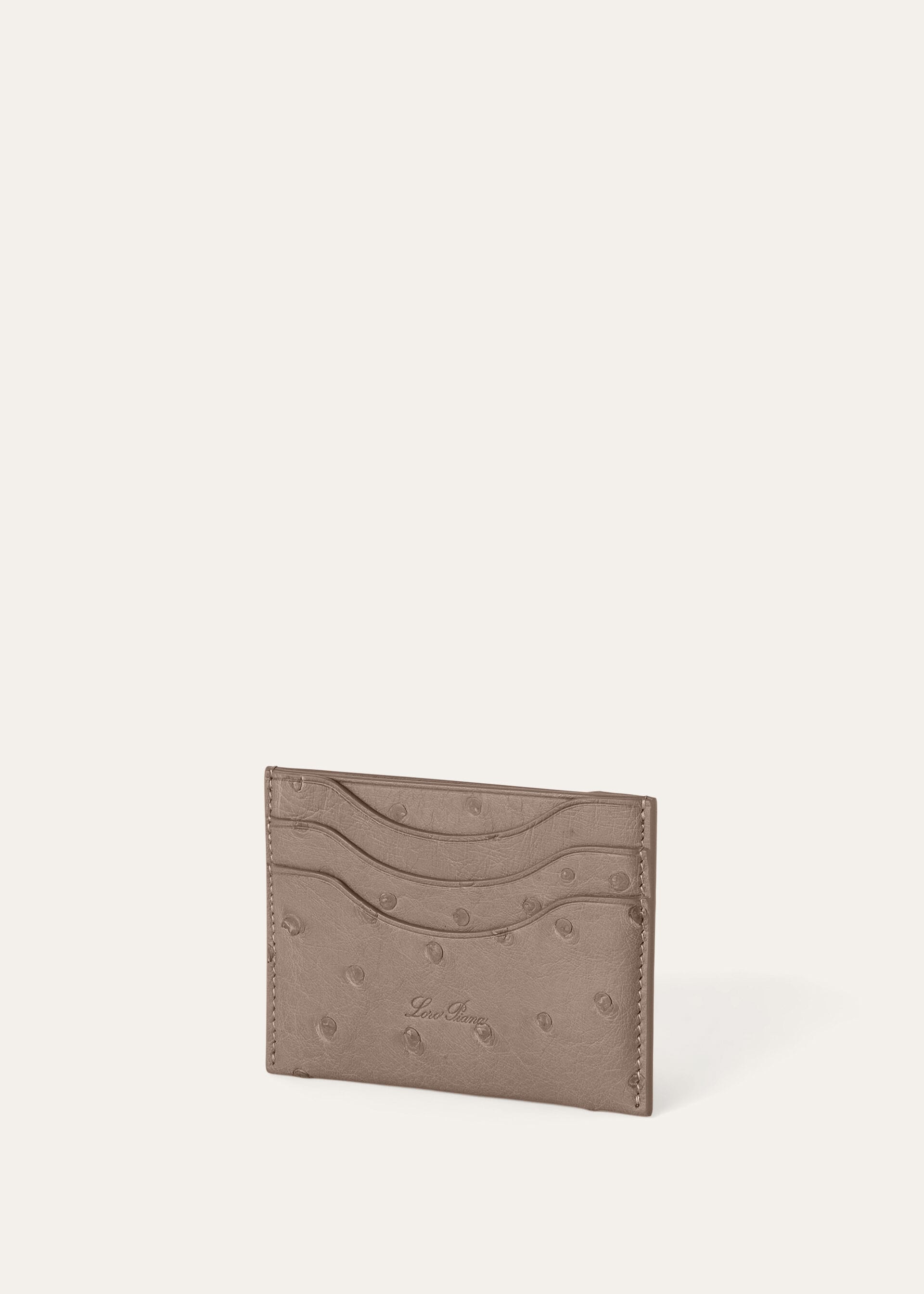 EXTRA CARDHOLDER OSTRICH SADDLE
