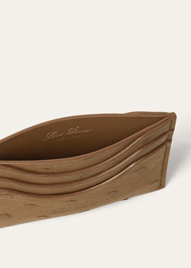EXTRA CARDHOLDER OSTRICH SADDLE