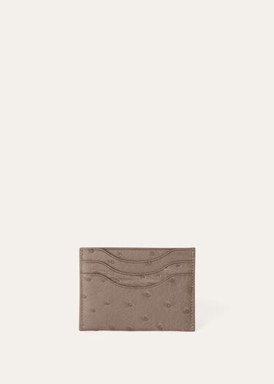 EXTRA CARDHOLDER OSTRICH SADDLE