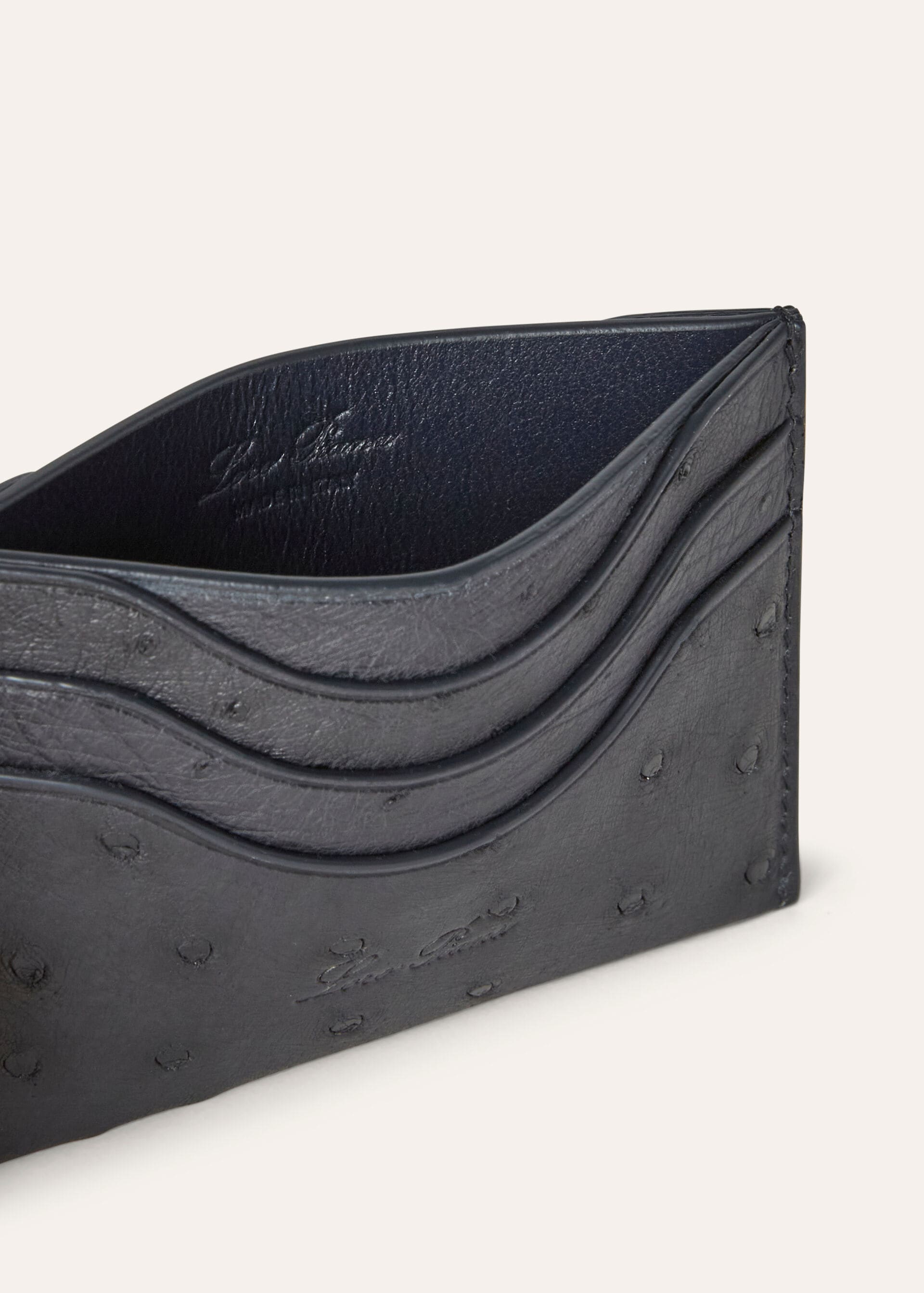 EXTRA CARDHOLDER OSTRICH SADDLE
