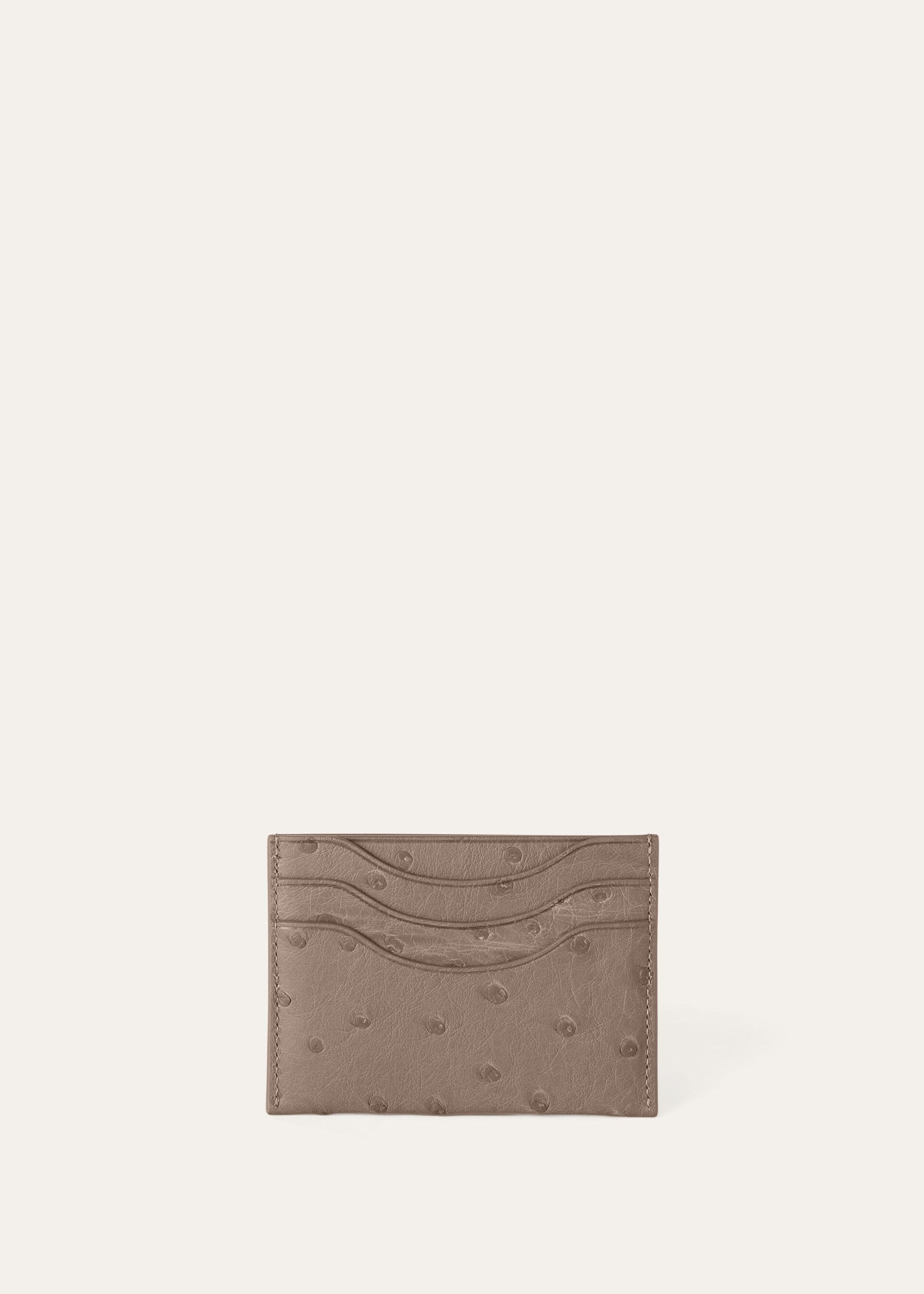 EXTRA CARDHOLDER OSTRICH SADDLE