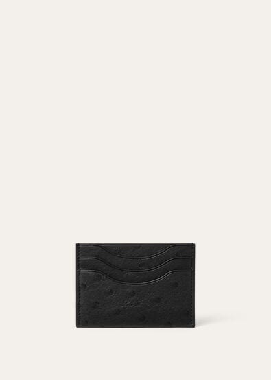 EXTRA CARDHOLDER OSTRICH SADDLE