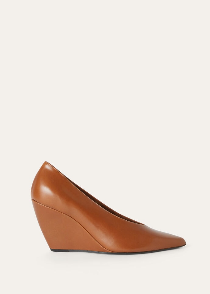 VIOLA HIGH WEDGE PUMP CRISPY CALF