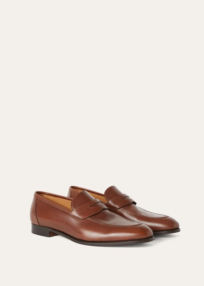 Sergio Loafer Calfskin Cuoio Inglese | Loro Piana US