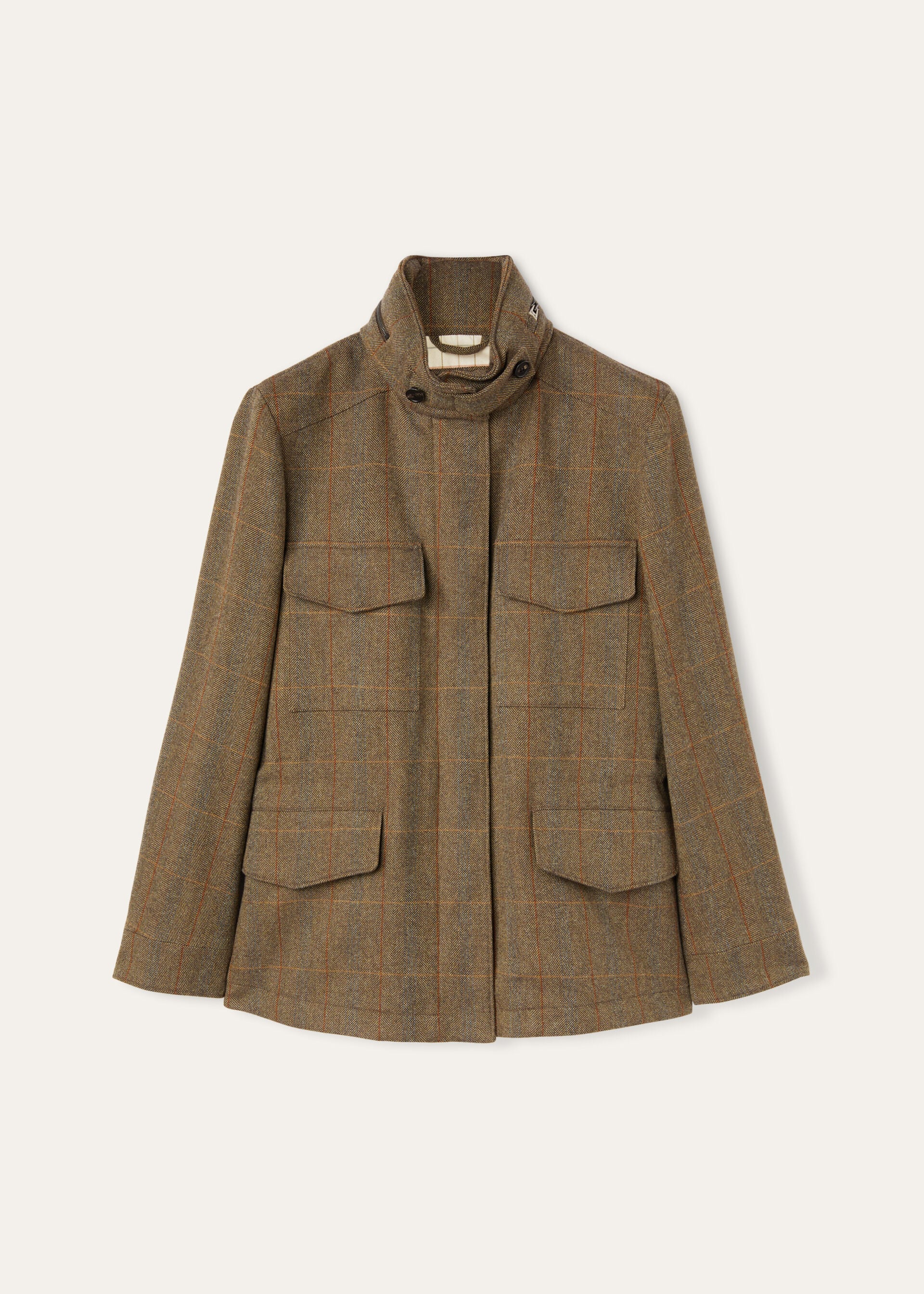 TRAVELLER MINI FIELD JACKET OVERCHECK CHEVIOT