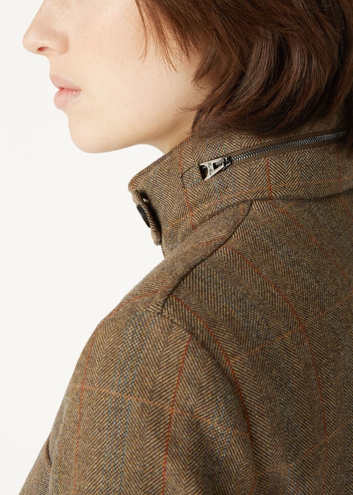 TRAVELLER MINI FIELD JACKET OVERCHECK CHEVIOT_FAO6186_F6FF_2