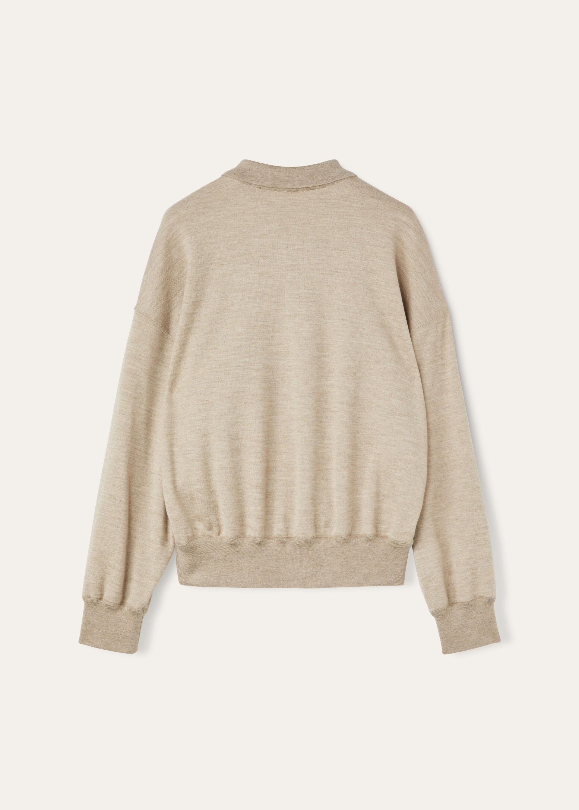 COCOONING LS POLO SWEATSHIRT RAW CASH FLEECE
