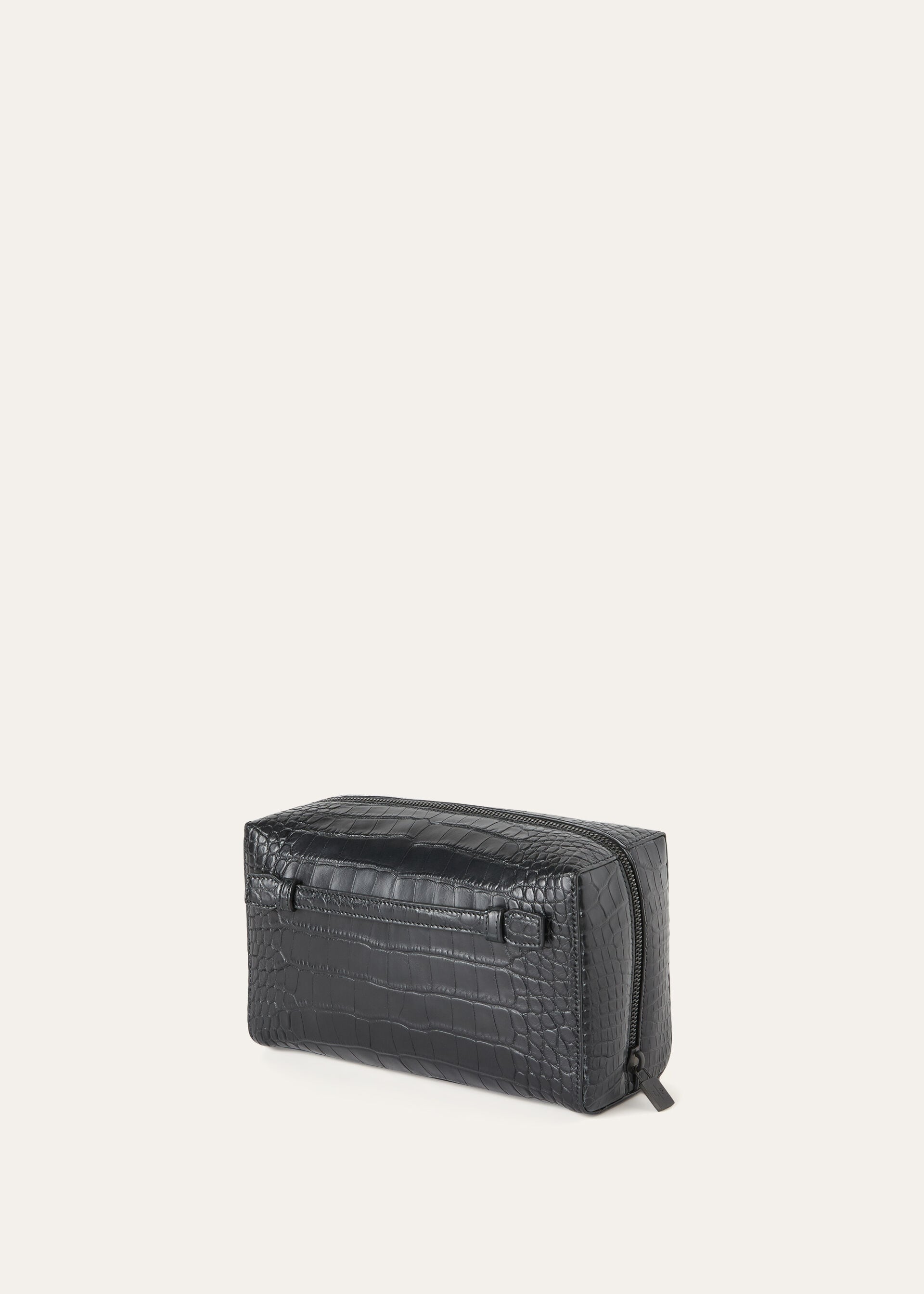 EXTRA TRAVEL POUCH MEDIUM SOFT MATT ALLIGATOR