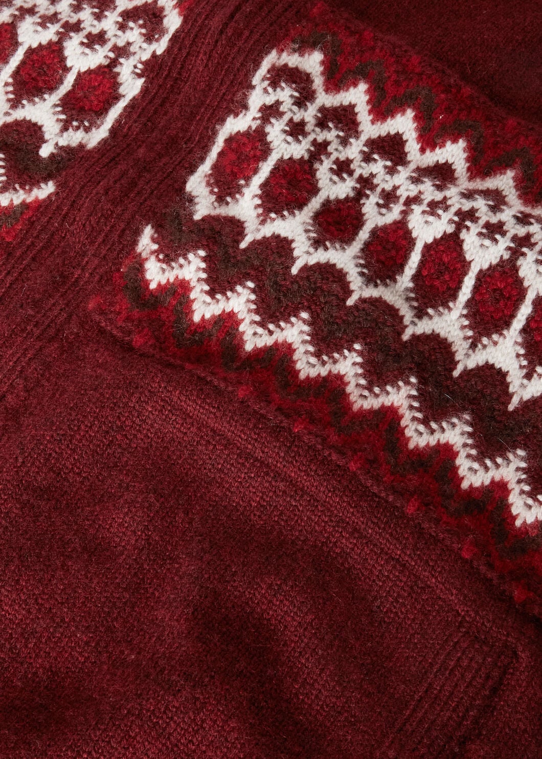 Alpe Pile Bomber Sweater Cashmere Bordeaux Melange/Bright Alpe Pile Bomber Sweater Cashmere Bordeaux Melange/Bright