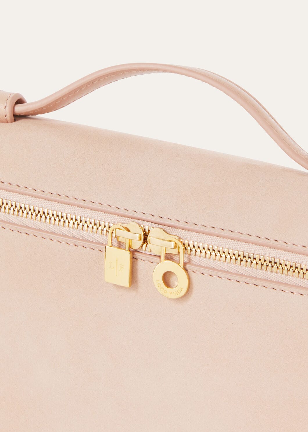 Extra Pocket L19 Calfskin Feather Pink/Sun Gold | Loro Piana HU
