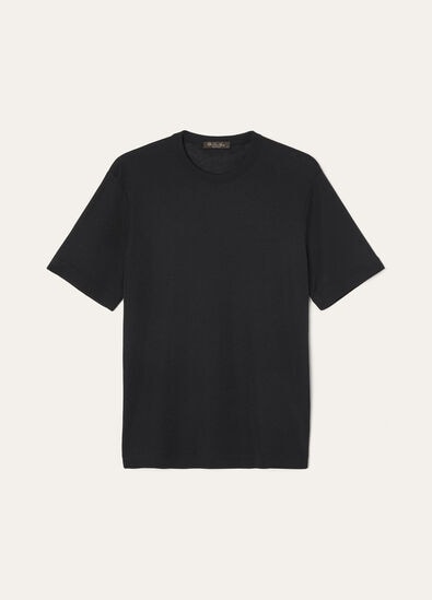 VALPIANA T-SHIRT SILK COTTON RIB