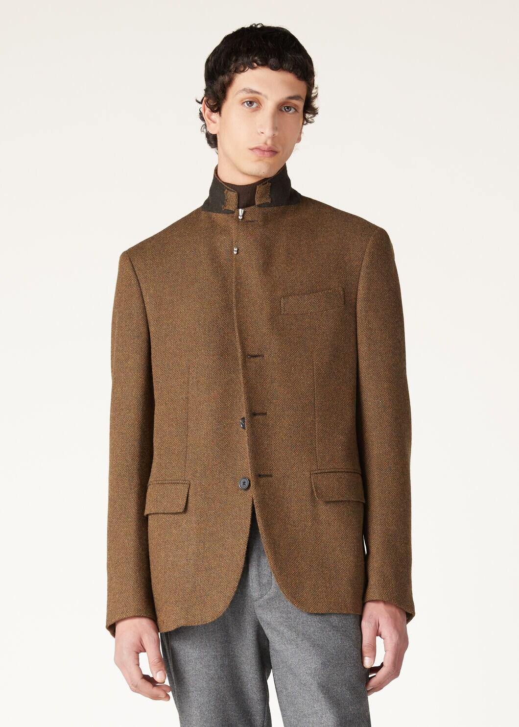 Torino Jacket Sopra Visso Wool Leaf Melange | Loro Piana US