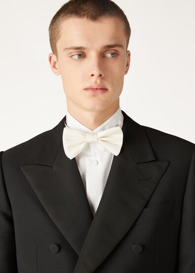 BOW TIE TUX OTTOMAN SILK