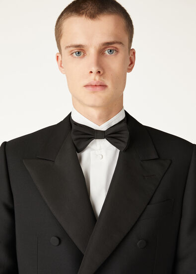 BOW TIE TUX OTTOMAN SILK