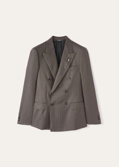 MILANO  DB JACKET WOOL PINSTRIPE