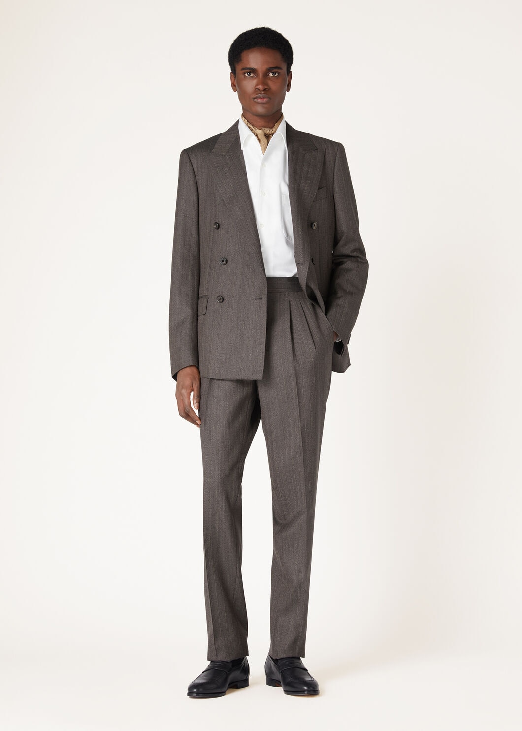 TAILOR TWO PINCES TROUSERS WOOL PINSTRIPE_FAO6617_F6DR_1