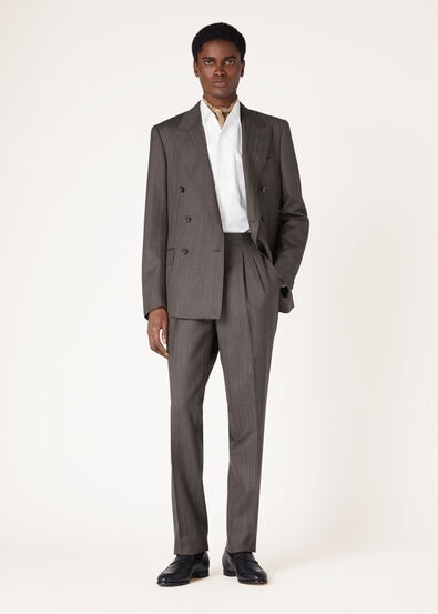 TAILOR TWO PINCES TROUSERS WOOL PINSTRIPE