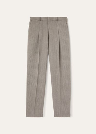 ANDEN TROUSERS TEXTURED STRIPE WOOL