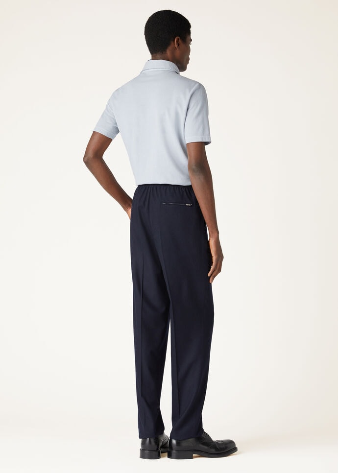 Jan Trousers Cashmere, Virgin Wool China Blue | Loro Piana HK Jan Trousers Cashmere, Virgin Wool China Blue | Loro Piana HK