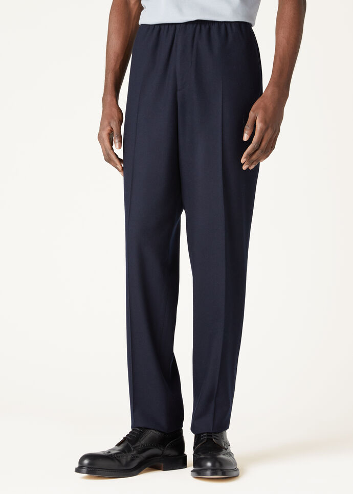 Jan Trousers Cashmere, Virgin Wool China Blue | Loro Piana HK Jan Trousers Cashmere, Virgin Wool China Blue | Loro Piana HK