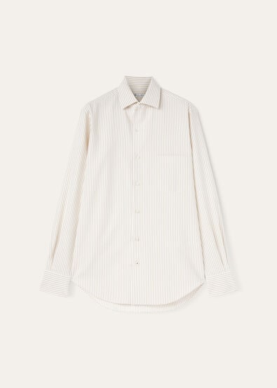 ANDRE' SHIRT SILK COTTON STRIPE