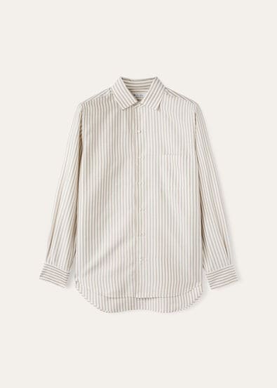 ANDRE' SHIRT OXFORD SILK STRIPE