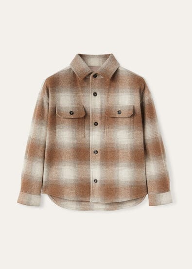 JENNA KID SHIRT TARTAN FLANNEL