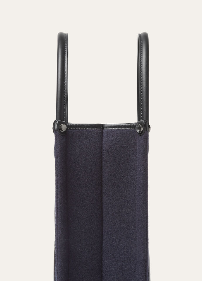 BEAM TOTE SMALL MELTON CASH ROUNDED CALF_FAO6848_B4MG_NR_3