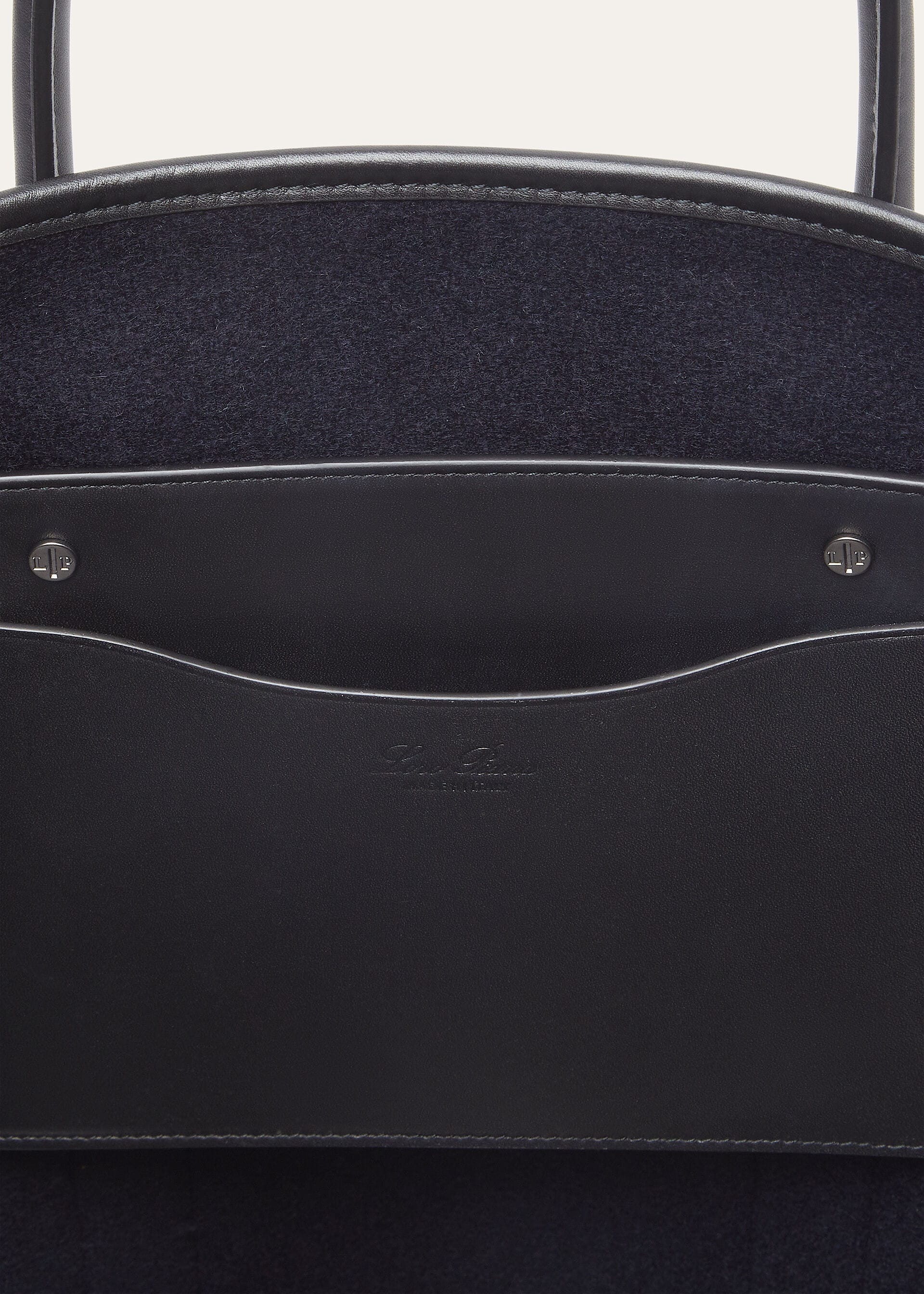 BEAM TOTE SMALL MELTON CASH ROUNDED CALF