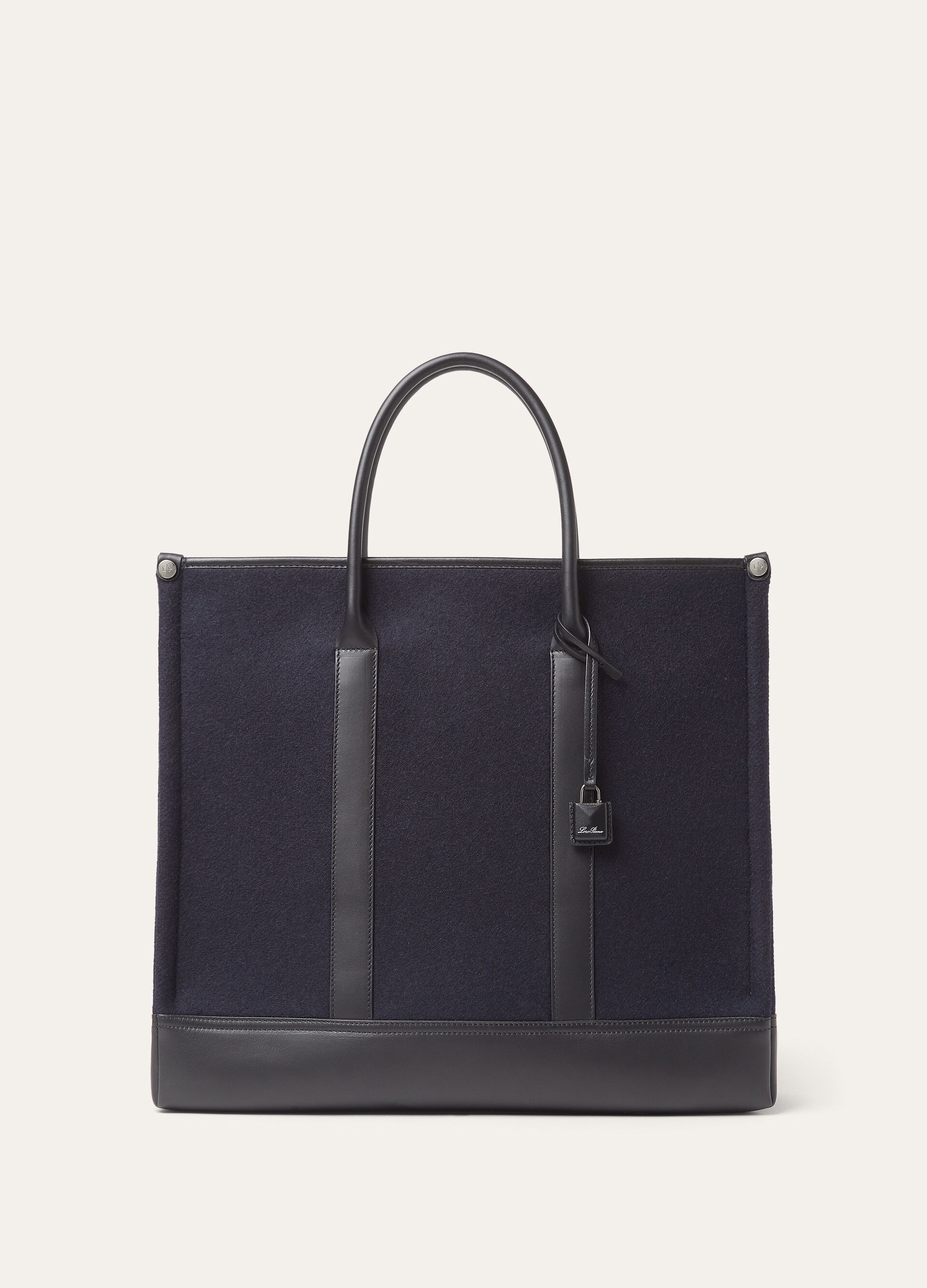 BEAM TOTE SMALL MELTON CASH ROUNDED CALF