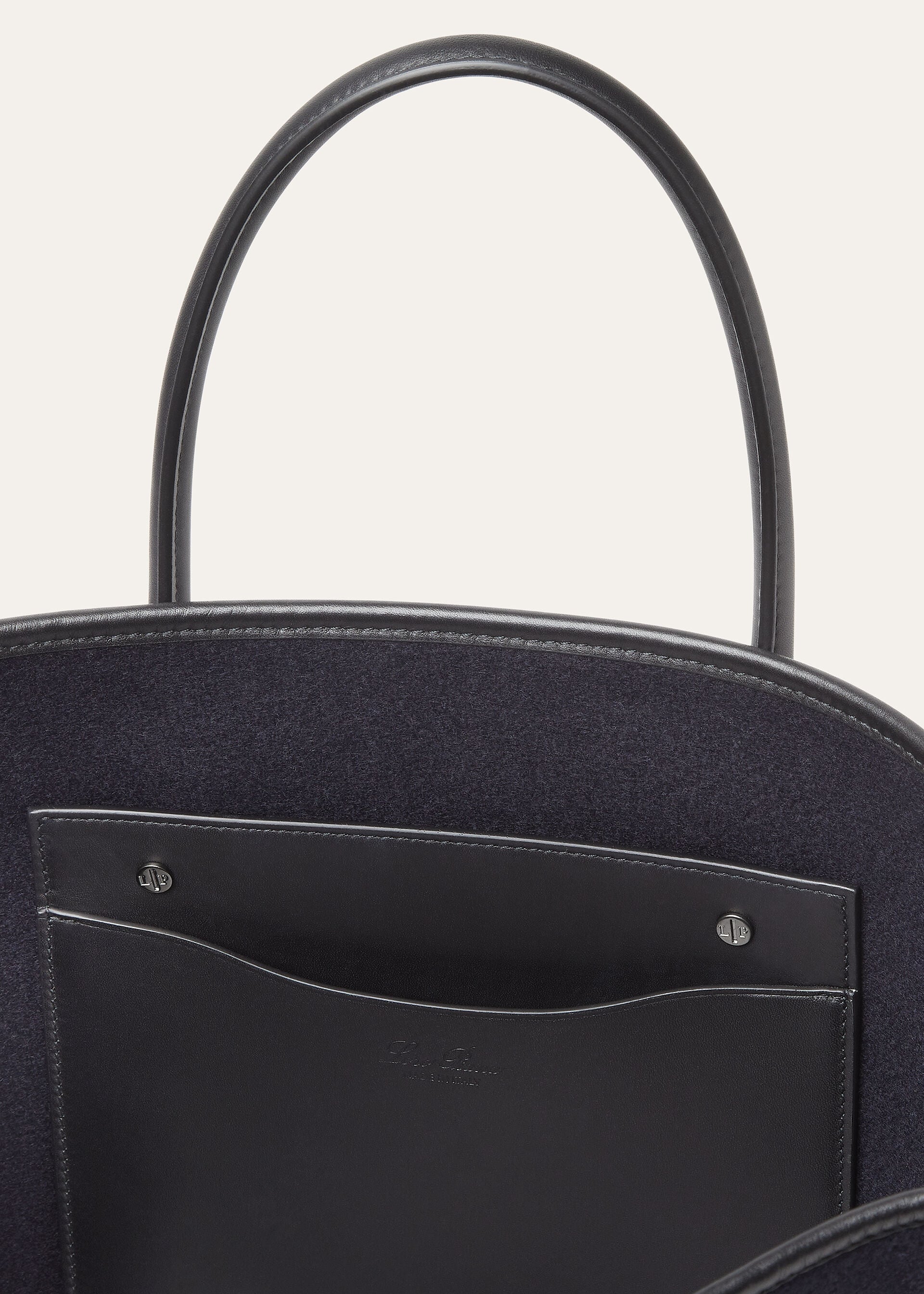 BEAM TOTE SMALL MELTON CASH ROUNDED CALF