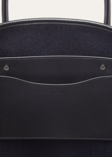BEAM TOTE SMALL MELTON CASH ROUNDED CALF