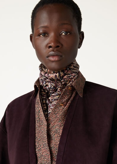 CARRE' ANDRE' PRINT JACQUARD SILK