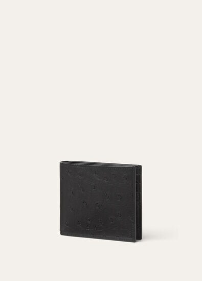 EXTRA COMPACT WALLET OSTRICH SADD-LTH
