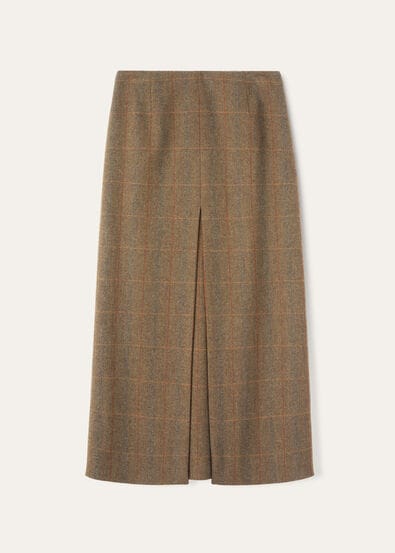 LISE SKIRT OVERCHECK CHEVIOT