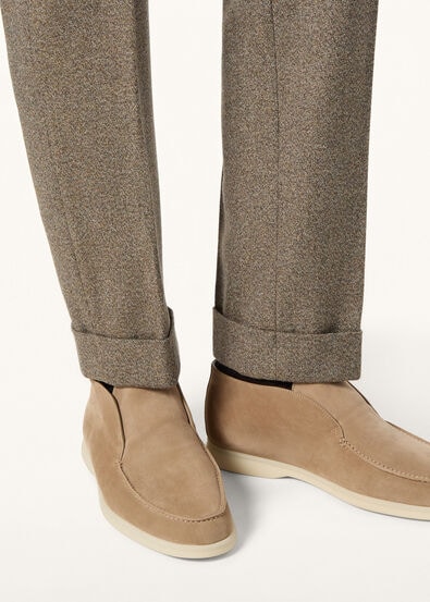 OPEN WALK SUEDE SHEARLING