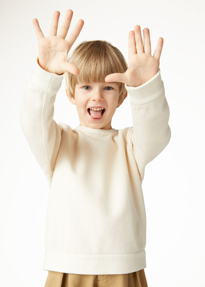 WHITNEY KID CREW NECK SWEATSHIRT LUXURY FLEECE_FAO6972_1230_4