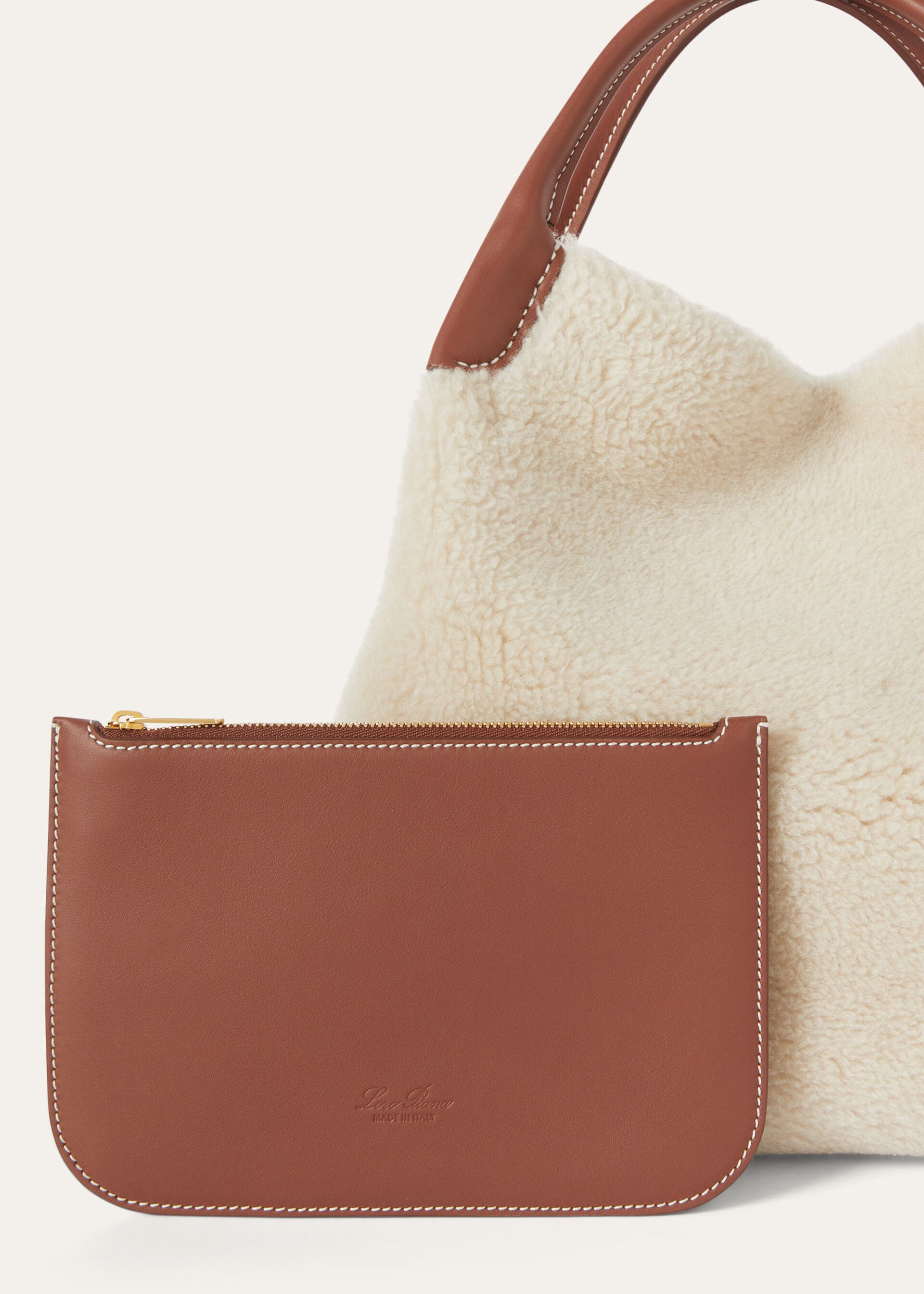 BALE LARGE CASHFUR ROUNDED LEATHER