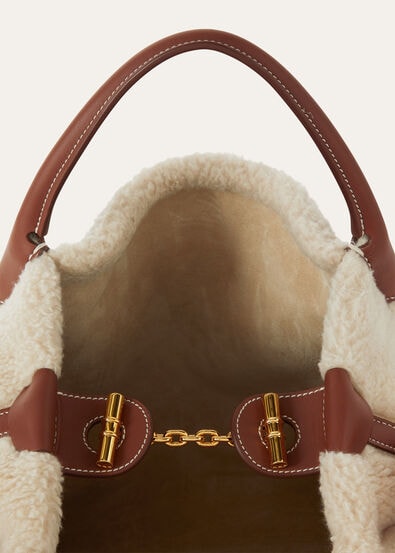 BALE LARGE CASHFUR ROUNDED LEATHER