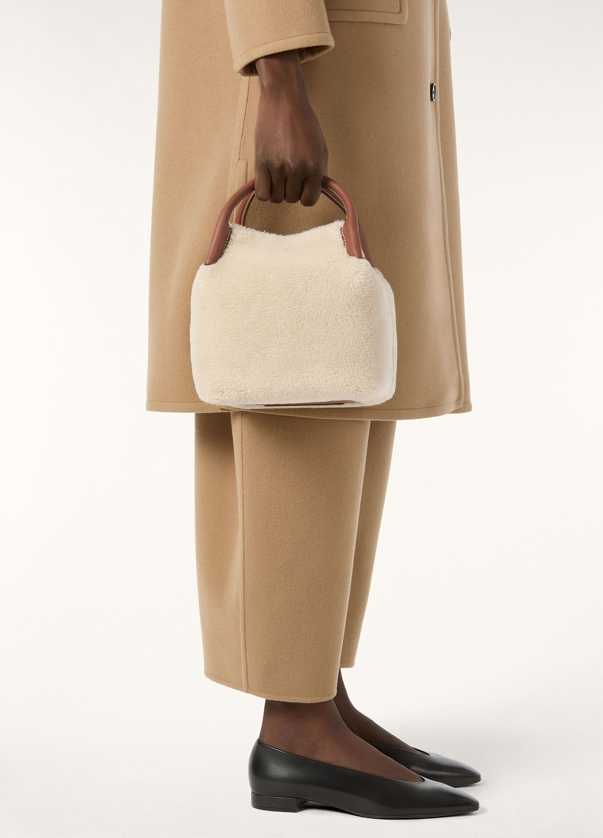 BALE SMALL CASHFUR ROUNDED LEATHER