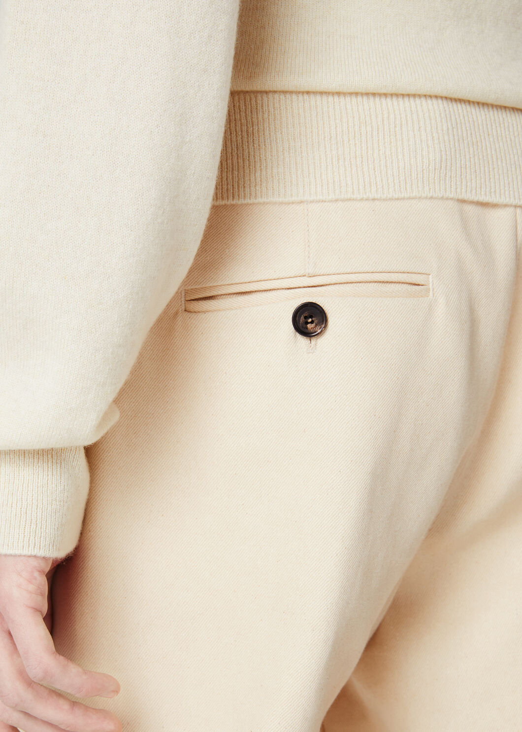 Jarno Pants Sea Island Denim Mild Sand | Loro Piana US