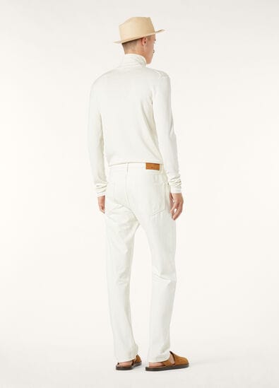 QUARONA TROUSERS DENIM FLOWER